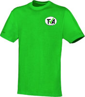 T-Shirt Casual schwarz grün mit gesticktem TV Anrath Logo