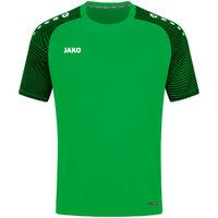 T-Shirt PERFORMANCE soft green-schwarz 116 bis 4XL - Damen 34 bis 44