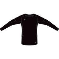 GK Padded Shirt Torwart Trikot langarm schwarz Größe 116 bis 176