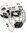 HH5100 Helm Combo mit Gitter weiß Größe XS, S, M und L