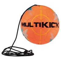 Fußball Multikick Pro mit Band orange-gelb Größe 5